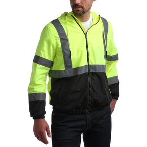 Bán buôn tùy chỉnh làm cho người đàn ông của khả năng <span class=keywords><strong>hi</strong></span>ển thị cao phản quang an toàn Áo Gió Áo khoác <span class=keywords><strong>Hi</strong></span> <span class=keywords><strong>VIS</strong></span> không thấm nước bảo hộ lao động - Product Image 3
