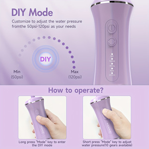 Blanchiment électrique IPX7 étanche Portable <span class=keywords><strong>eau</strong></span> Flosser dents orales choisir puissant sans fil <span class=keywords><strong>eau</strong></span> Flosser - Product Image 6