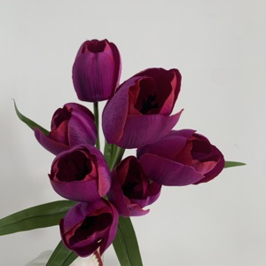 <span class=keywords><strong>EL</strong></span>-01 - Ramo de Tulipanes Artificiales de 9 Cabezas Hechos a Mano de Alta Calidad al por Mayor para Embellecimiento y Decoración - Product Image 4