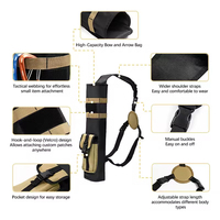 Sacoche à flèches tactique multifonctionnelle, porte-flèches tactique, sac à flèches dorsal pour la chasse à l'arc, le tir sur cible, poches