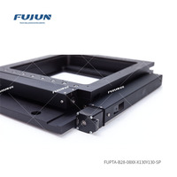 FUJUN XY Axis Precision Electric Linear Stage Aluminum Alloy 130mm Travel Range 10/5m Resolution Microscope Control Sample Stage
