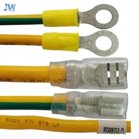 Kabel Harness Pembumian Pelindung Konektor Adaptor Konduktor Tembaga Berlapis Timah Kuning Hijau 6.3mm IP67 600V untuk Peralatan Rumah Tangga