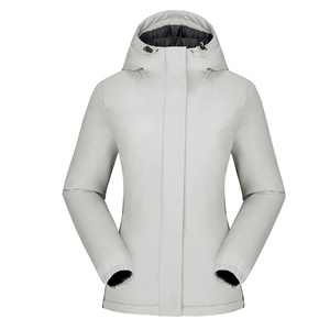 Premium Fleece Lined Outdoor Wear Chaqueta de esquí impermeable para mujer Chubasquero a prueba de viento con capucha Otoño e Invierno Essential - Product Image 6