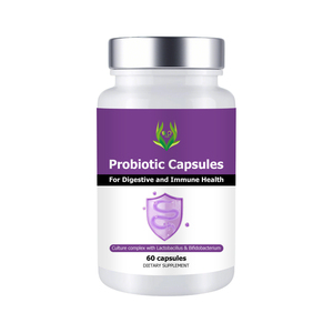 Cápsulas Probióticas Naturales de Fábrica OEM, Suplemento Dietético con Colonias de Cepas Beneficiosas, 600 Mil Millones de UFC, Prebióticos - Product Image 1