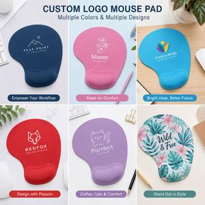 Tapis de souris multifonctionnel moderne personnalisé en gros avec repose-poignet et support, cadeau promotionnel pour le bureau, logo personnalisé - Product Image 4