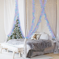 Rouleau de Tissu en Dentelle de Chiffon Crêpe Irisé pour la Confection de Robes, Sacs et Décorations – Tissu en Dentelle de Chiffon Organza Plissé et Volanté