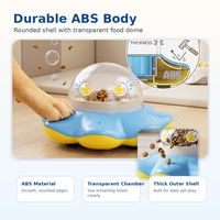 Nouveau design Jouet distributeur de friandises interactif pour animaux de compagnie en forme de pieuvre avec lumière et son