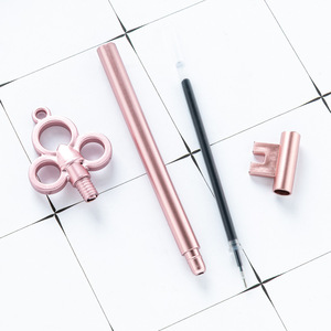Stylos gel en forme de clé, corps métallique 0,5 mm, pour usage au bureau et à l'école, KRD-315 - Product Image 3