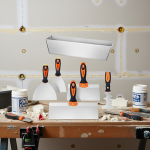 Vevor 6pcs Stainless Steel Drywall <b>Knife</b> Set With Mud Pan 3 4 6 8 12 Inch <b>Putty</b> <b>Knives</b> For Drywall Repair - Product Image 2