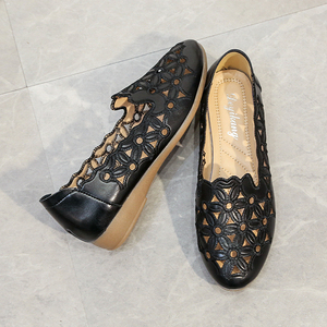 Nuovo commercio all'ingrosso di alta qualità scarpe da ufficio in pelle basse da <span class=keywords><strong>donna</strong></span> con ricamo Slip-on estivo <span class=keywords><strong>mocassini</strong></span> da 2.5cm tacchi bassi prezzi - Product Image 6