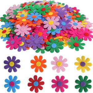 Tissu non tissé en feutre coloré avec cinq pétales, couvre-chef <span class=keywords><strong>fait</strong></span> main bricolage, chapeaux, chaussettes, vêtements, jouets, fournitures de Noël - Product Image 3