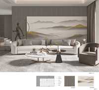 Panneau mural acoustique WPC insonorisant, imperméable, couleur personnalisable, design moderne pour une utilisation en intérieur dans le salon, le bureau, la chambre