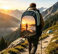 Sac à dos de randonnée Oxford personnalisé avec impression POD, service de personnalisation, MOQ 1 pièce, impression photo personnalisée, sac à dos de voyage en plein air pour le camping et l'escalade