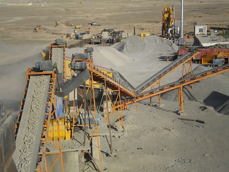 Quartz sand stone crusher machine, Complete set Mining crusher equipment, stone crusher 100 tph fixed rock crushing plant