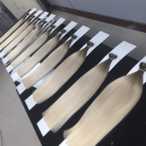 ผมต่อแบบเครื่องจักร Full Cuticle 100% ผมแท้ Remy เกรดพรีเมียม ปลายผมสองชั้น ผลิตจากโรงงาน - Product Image 6