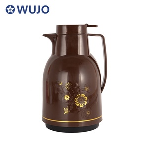 WUJO 1.0L PP Corps Verre Recharge Fiole à vide intérieure Thermo Pot à café Arabe Pot à café avec bouton-poussoir Infuseur à thé - Product Image 1