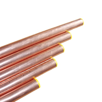 Tube de cuivre sans soudure en gros ASTM B280 C12200 résistant à haute pression pour raccords de climatisation CVC