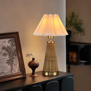 Thay Thế Đèn Bóng Râm Bán Buôn Bảng Đèn Nhà Hàng Khách Sạn Phòng Khách 5200MAh Không Dây Mây Bảng Đèn - Product Image 3