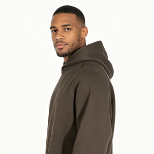 Sweat-shirts unisexes surdimensionnés noirs personnalisés pour couples, qualité supérieure 400 GSM, OEM - Product Image 4