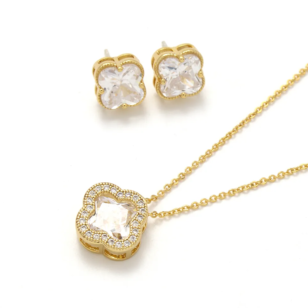 Известный дизайнер серьги ожерелье популярные бренды алмазные серьги в форме СС гвоздики