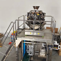 Machine d'emballage automatique pour sachets Doypack à fermeture éclair, avec pesage multi-têtes, pour arachides, pistaches, noix de cajou et mélange de noix