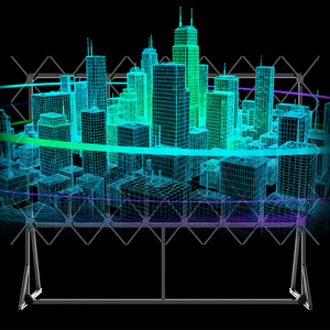 Mur vidéo géant 4x8 avec ventilateurs d'hologramme 3D de 65cm, affichage holographique immersif pour événements et festivals touristiques à grande échelle - Product Image 2