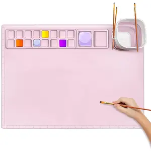 Multi-functional and easy to clean Silicone material drawing pad Silicone painting pad for Kids