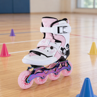 Patins à roulettes en ligne professionnels EACH en PP renforcé de fibres de verre avec roues en PU pour enfants et adolescents, dotés de roulements ABEC-9