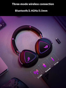 Casque de jeu sans fil ROG Delta II pour Bluetooth SpeedNova <span class=keywords><strong>FPS</strong></span> suppression de bruit DuaFlow AuraSync RGB Esport On-Ear Over-Ear - Product Image 4