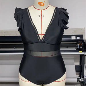 Bikini Badpak Dames Zwempak Vrouwen Badmode Plus Size Badpak Open Sexy Kant Xxx Eendelig Fitness Badmode - Product Image 5