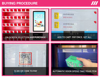 Distributeur automatique commercial de produits de beauté et de soins des ongles, masques faciaux, boîtes surprises, cadeaux, écran tactile 21,5 pouces, paiement QR/espèces/carte de crédit, capacité 300-600