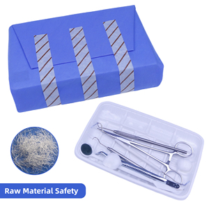 Robe chirurgicale stérile jetable en tissu non tissé SMS Spunbonded PP Pansements pour plaies CLEAN DENTAL STEAM EO Stérilisé Tailles - Product Image 2