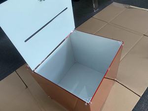 Custom Rose Gold Acrylic <strong>Mirror</strong> <strong>Box</strong> for Wedding Celebration Wishing Card <strong>Box</strong> with Lock - Product Image 6