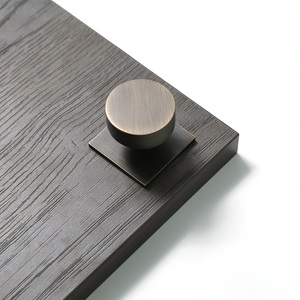 Maxery Maxery Nordic Solid Brass <strong>Pull</strong> Handles With Plate Antique <strong>Bronze</strong> <strong>Cabinet</strong> Handles Drawer Knobs for Home Decor - Product Image 3