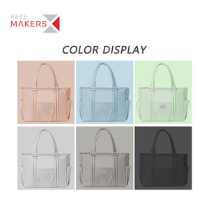 Bolso de diseñador RPET para pañales de bebé, conjunto de bolsa OEM de gran capacidad, para compras diarias, aislante de hombro para mamá, gran oferta de fábrica - Product Image 4