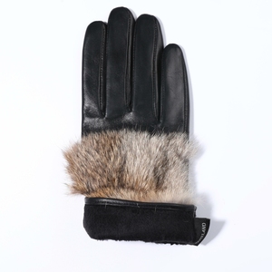 <span class=keywords><strong>Gants</strong></span> <span class=keywords><strong>en</strong></span> fourrure de lapin et <span class=keywords><strong>en</strong></span> <span class=keywords><strong>cuir</strong></span> de mouton véritable à la mode pour hommes <span class=keywords><strong>Gants</strong></span> à écran tactile <span class=keywords><strong>en</strong></span> peluche pour un usage quotidien Hiver chaud - Product Image 5