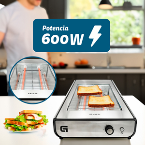 เครื่องปิ้งขนมปังขนาดเล็ก 600 วัตต์ 6 ระดับความร้อน สำหรับใช้ในครัวขนาดเล็ก - Product Image 5