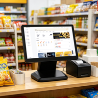 Terminal de point de vente tactile capacitif avec écran IPS FHD de 15,6 pouces pour les kiosques de paiement, les kiosques en libre-service, les kiosques de paiement automatique