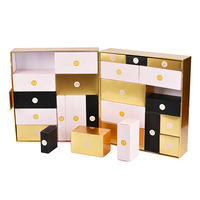 Boîte-cadeau de luxe personnalisée pour le Ramadan, calendrier de l'avent de Noël, boîte en carton avec portes magnétiques doubles