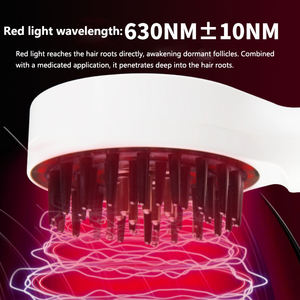 Masajeador de cabello eléctrico de mano con aplicador de aceite de terapia de luz roja y aplicación de cuero cabelludo Dispositivo de masaje de cepillo de cabeza de crecimiento - Product Image 2