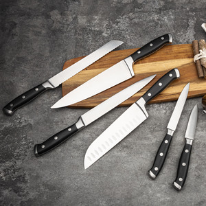 Couteau <span class=keywords><strong>de</strong></span> <span class=keywords><strong>Chef</strong></span> en Acier Inoxydable ABS, Manche en Acier Moulé Sous Pression, Poli Fin, Couteau à Viande Polyvalent <span class=keywords><strong>de</strong></span> 17 Pouces – Meilleure Vente - Product Image 2