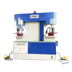 Q35Y 16mm thickness hole punching shearing bending machine 2 heads ironworkes hydraulic puncher