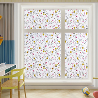 Film adhésif statique pour fenêtre, motif feuilles vertes fraîches, décoratif, pour la confidentialité, amovible, motif de branches botaniques, pour cuisine et maison