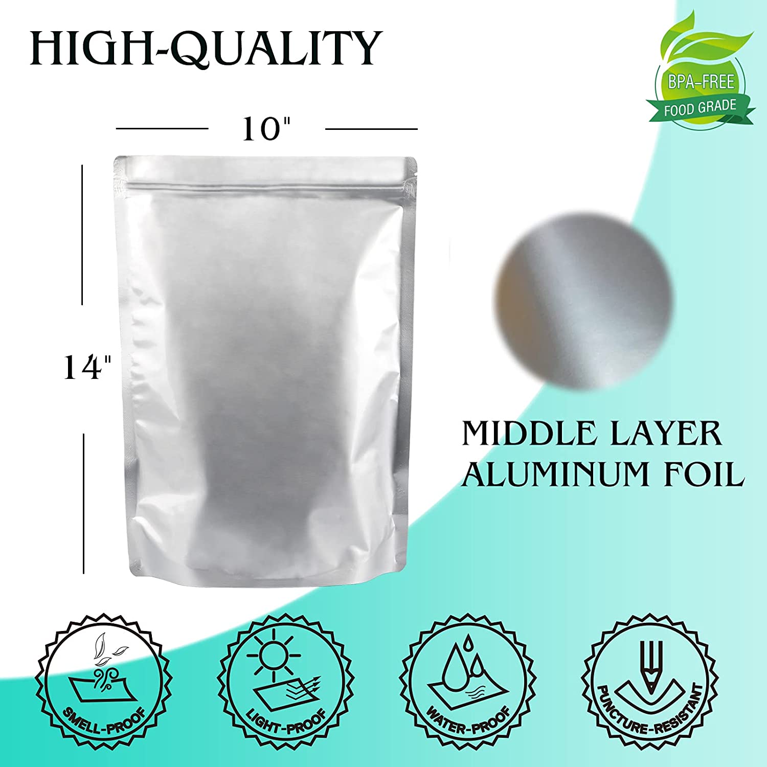 Zip Lock Bags Resealable Custom Aluminum Foil  Metalized Bag, Nylon Retort Pouch For Frozen Food Tear Notch