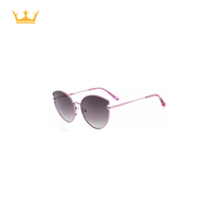 Nouvelles lunettes de soleil rétro à monture métallique, verres dégradés UV400 texturés légers et tendance, pour unisexe, idéales pour les voyages en extérieur