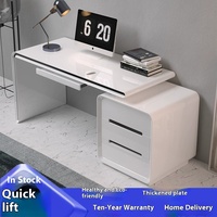 Bureau minimaliste moderne pour la maison et le bureau Bureau d'ordinateur en laque dentaire simple pour bureau d'écriture de style panneau de bois pour étudiant