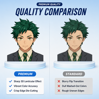 Calcomanías Personalizadas Impermeables, Calcomanías de Anime Japonés Madara Motion 3D Lenticulares, Calcomanías de Dibujos Animados para Automóviles, Material PET
