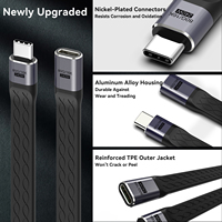 16K 80Gbps USB4 Typ-C zu Typ-C Audio-Video-Kurzdatenkabel PD 240W Schnellladung USB 4 Typ C Thunderbolt 4 FPC Flachkabel