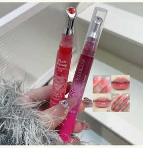 Huile à lèvres hydratante et repulpante au néctare de fruits, à l'aloe vera et à l'acide hyaluronique, anti-dessèchement, effet lissant, marque distributeur, végane - Product Image 4