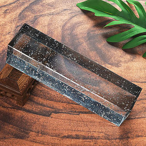 Solido & struttura vuota chiaro di cristallo blocco di mattoni di vetro per la decorazione di edifici per il bagno Hotel <span class=keywords><strong>e</strong></span> l'uso della parete di tenda - Product Image 6